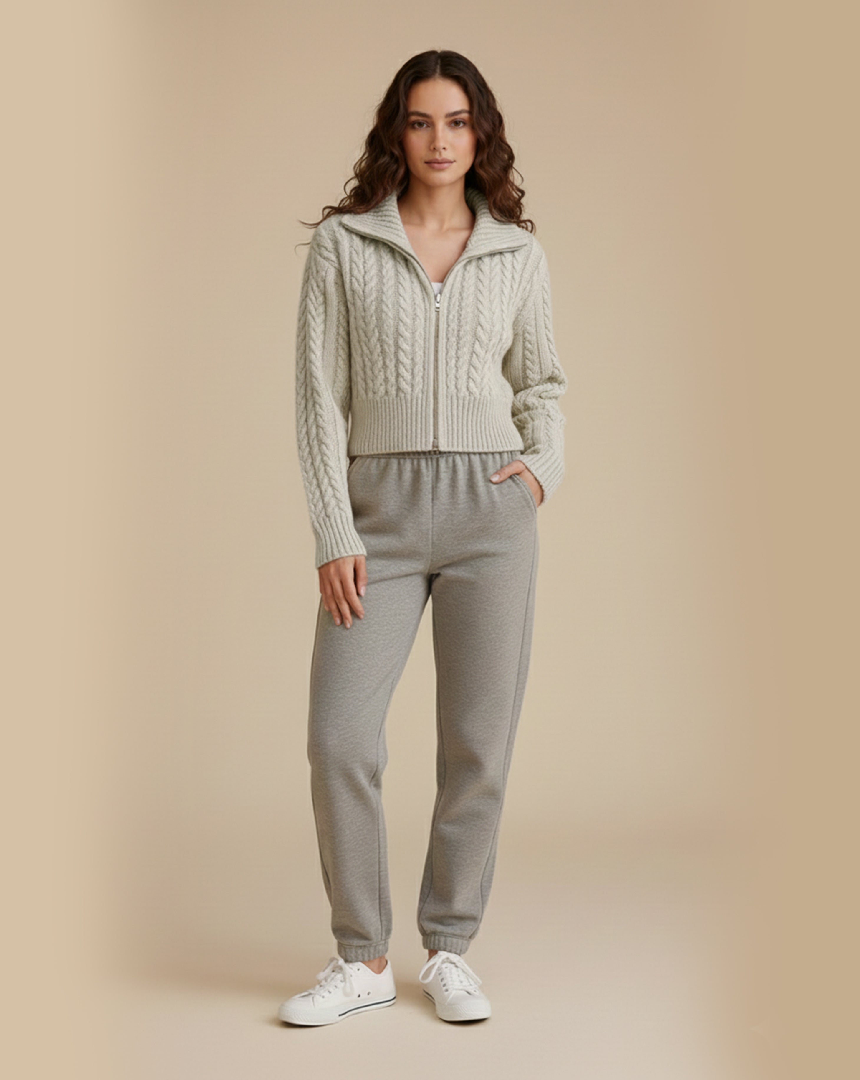 Luella Knitted Zip Sweater