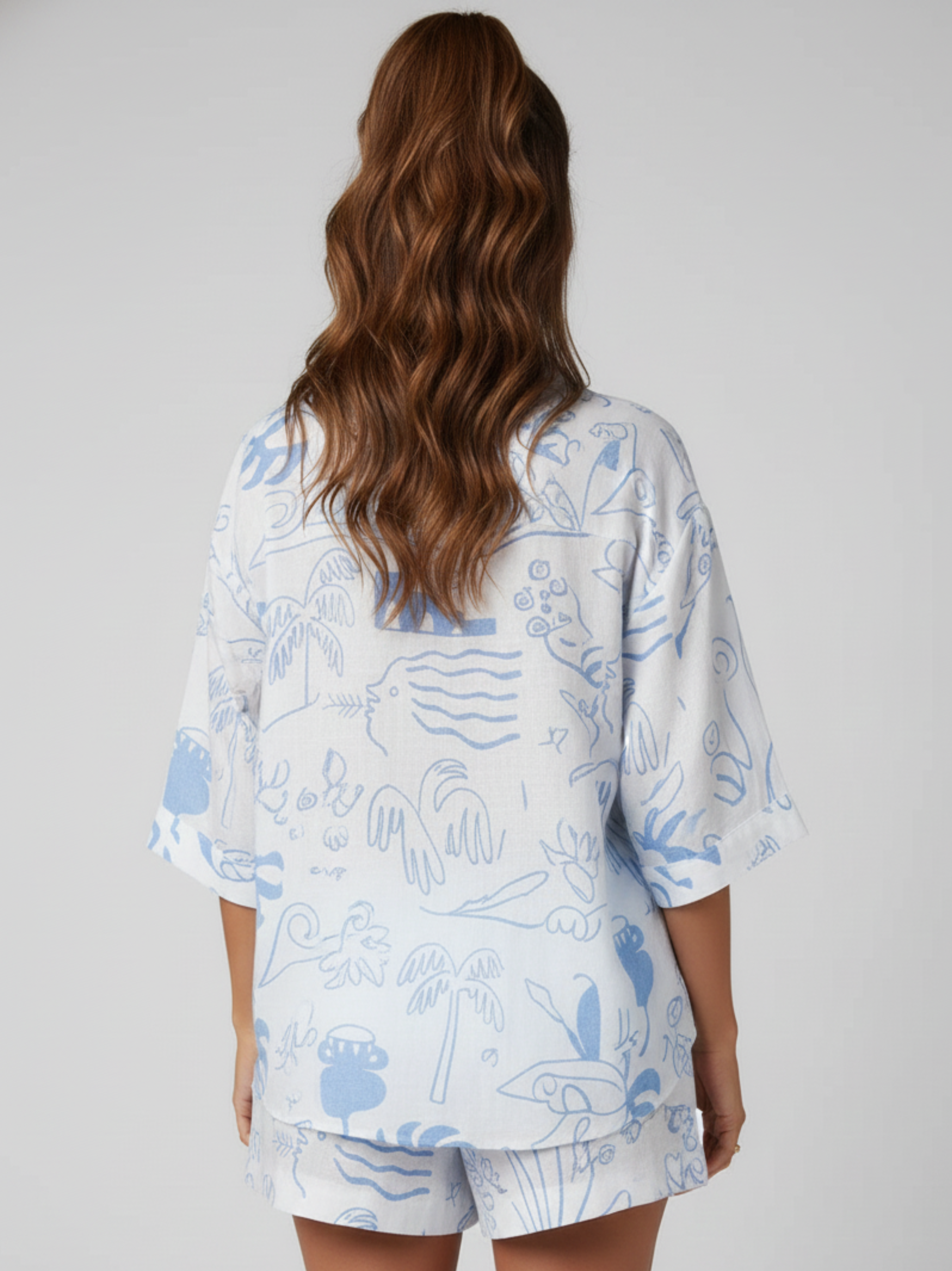 Anika Stylish Linen Two Piece Set