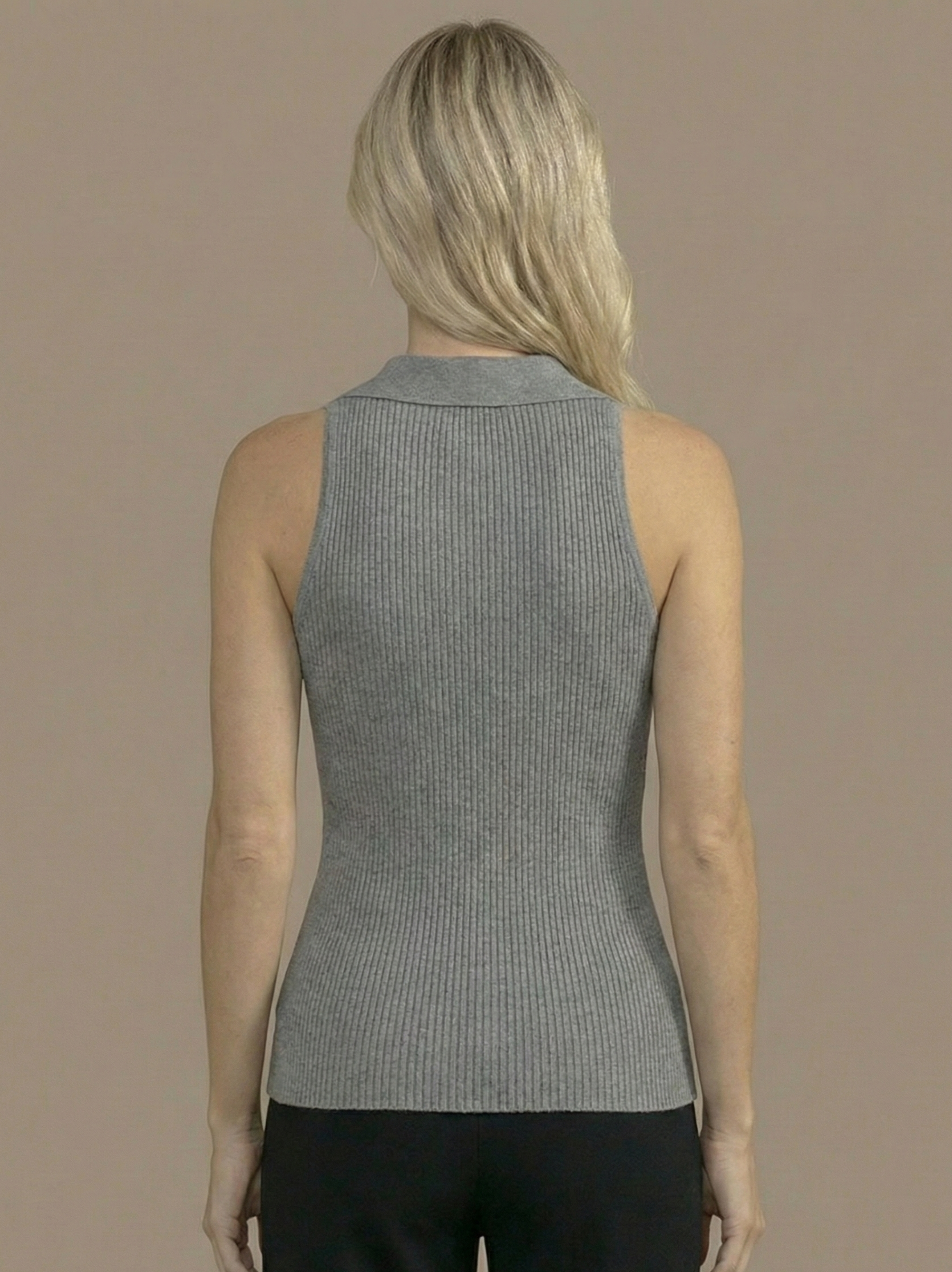 Stella V-Neck Ribbed Top