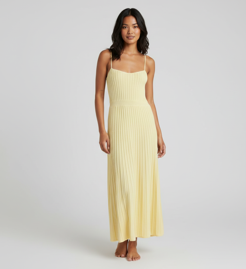 Leila Pleated Midi Dress