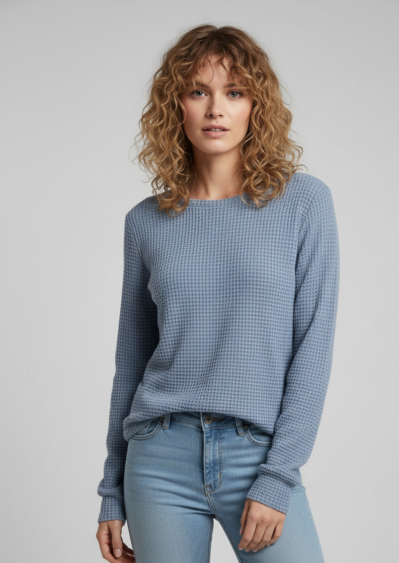 Open Back Knit Top with Mandala Detail