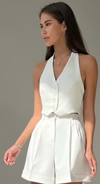 Kylie Two-Piece Vest Set