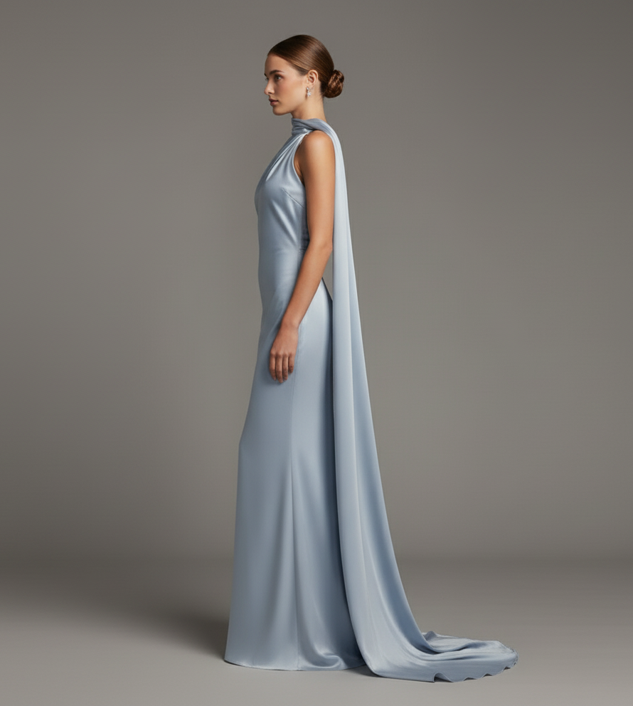Elegant Chiffon Maxi Dress