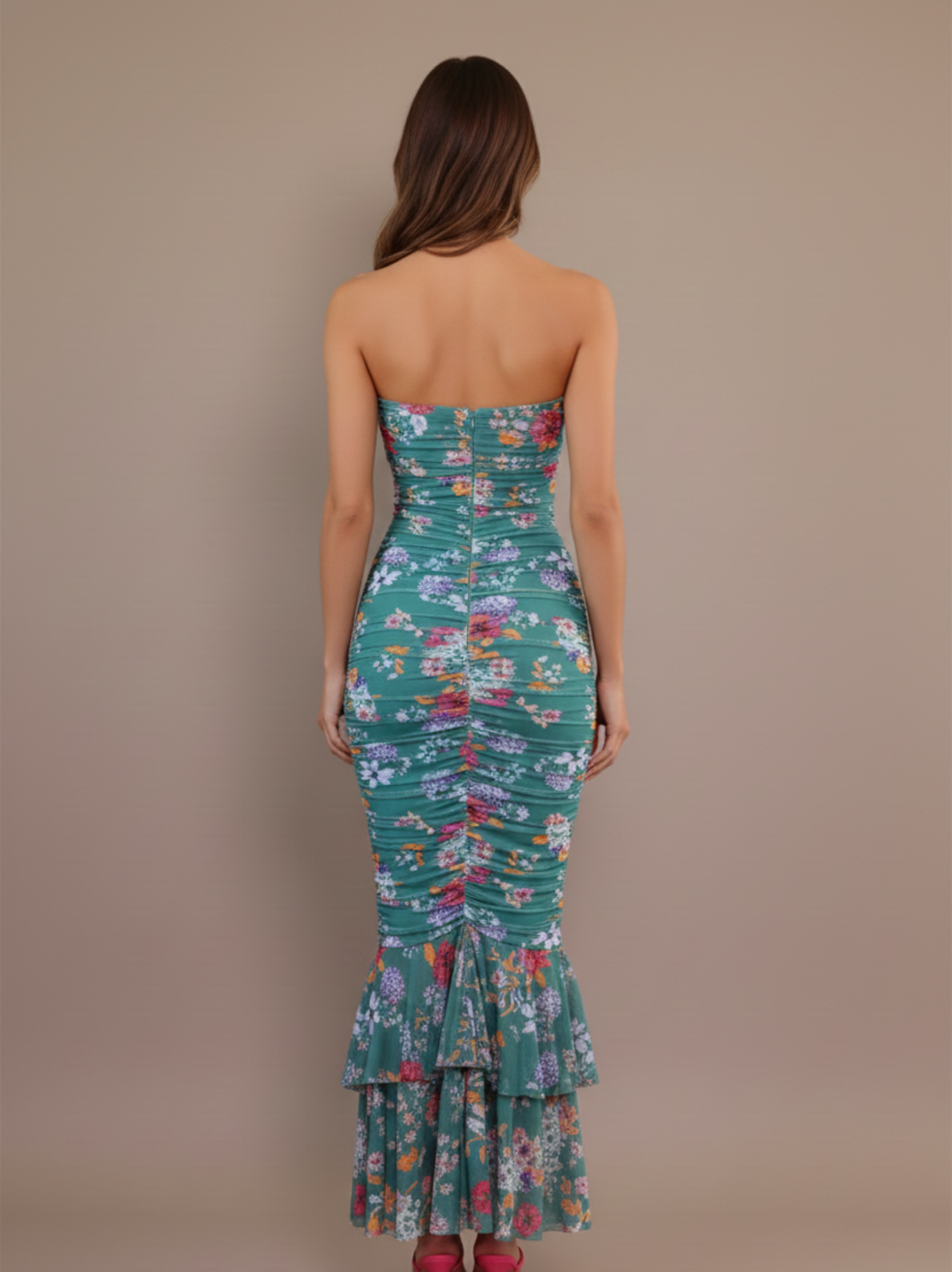 Square Neck Midi Dress