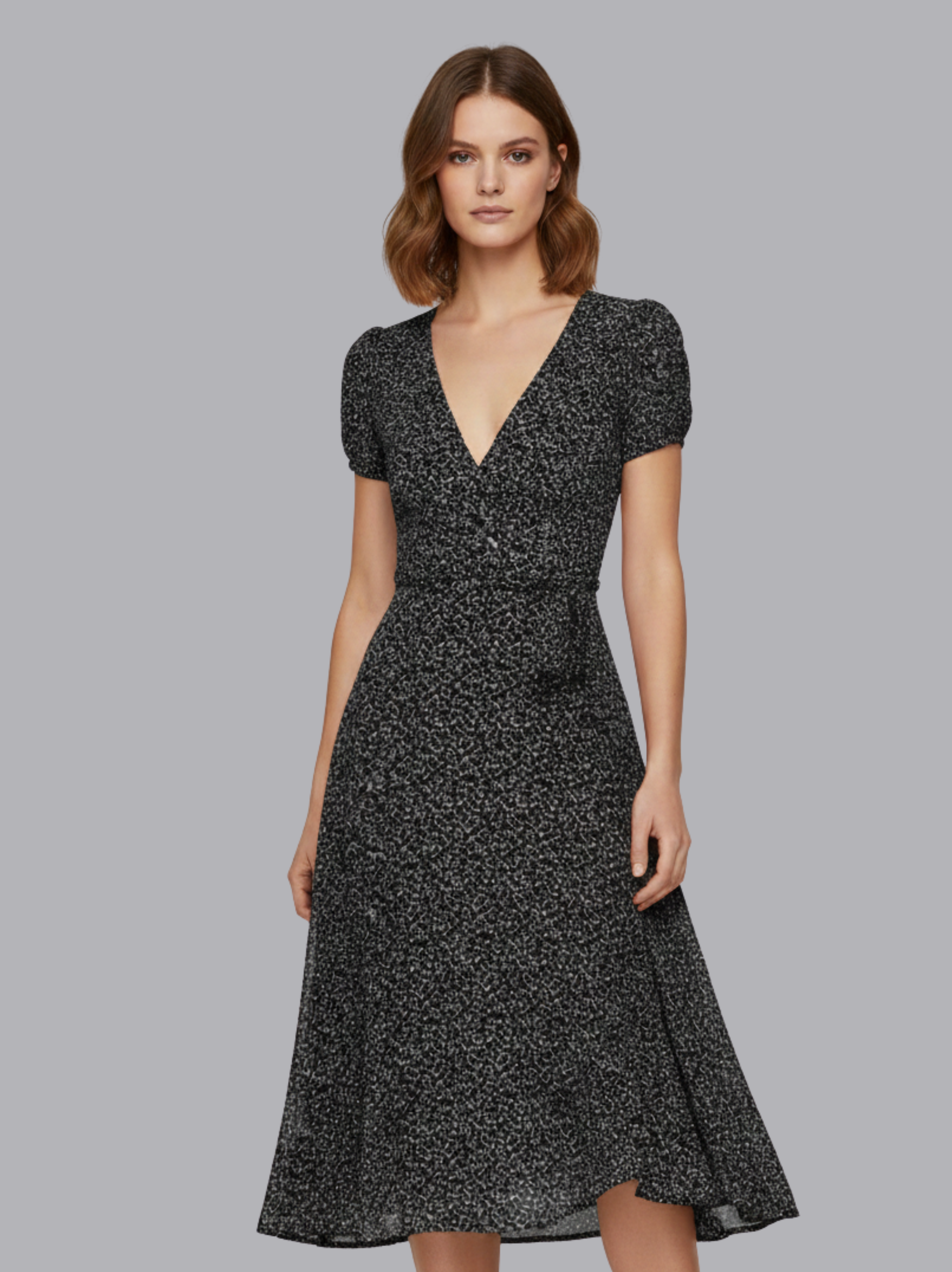 Clarissa Polka Dress