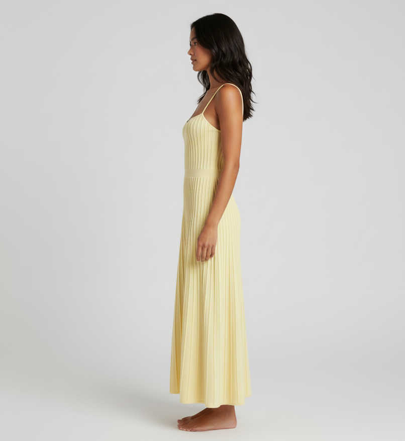 Leila Pleated Midi Dress