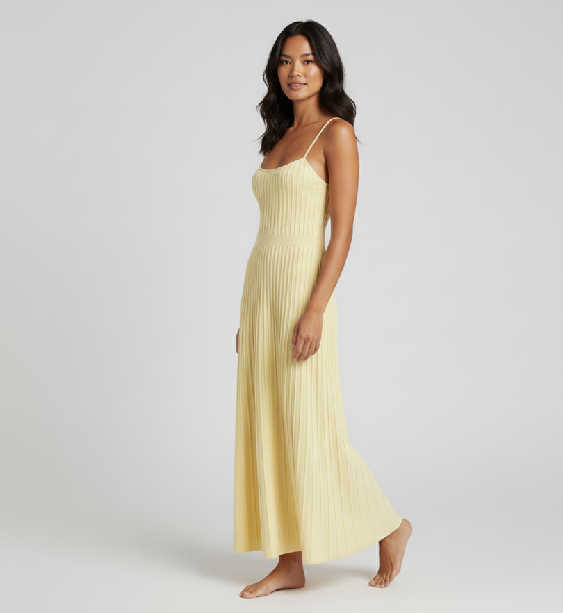 Leila Pleated Midi Dress
