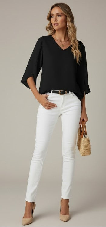 Penny Elegant Lapel Shirt