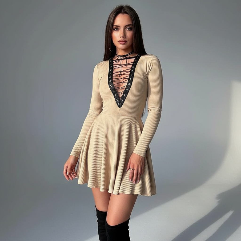 Scarlett Ribbed Mini Dress