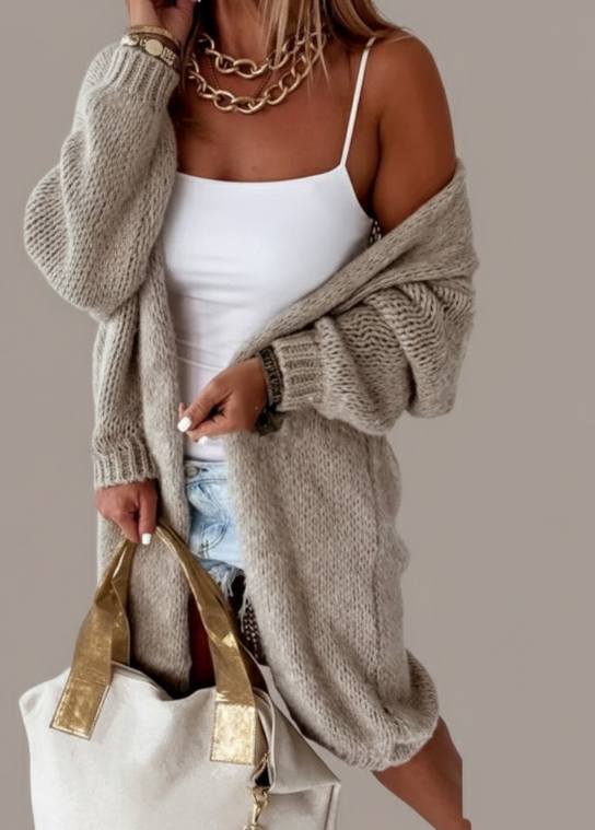 Lany Knitted Long Cardigan