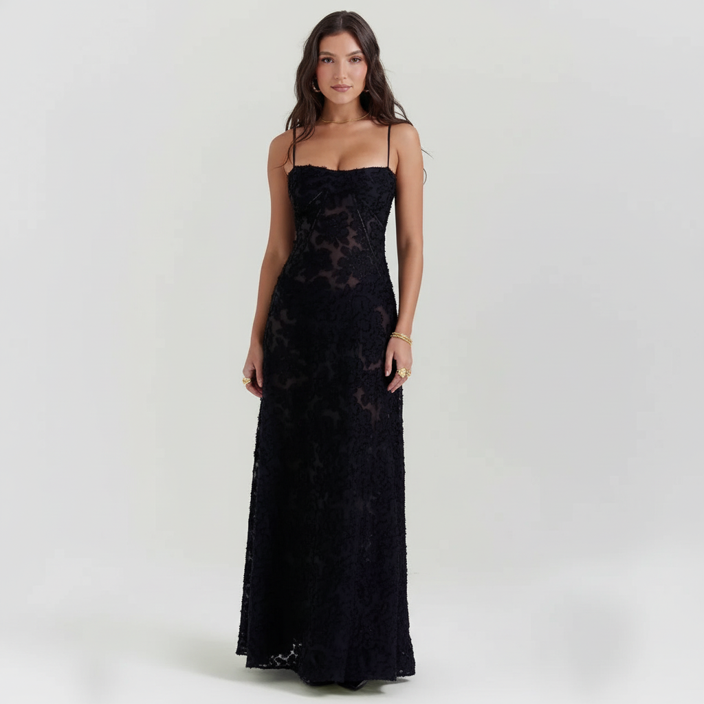 Francesca Sheer Lace Dress