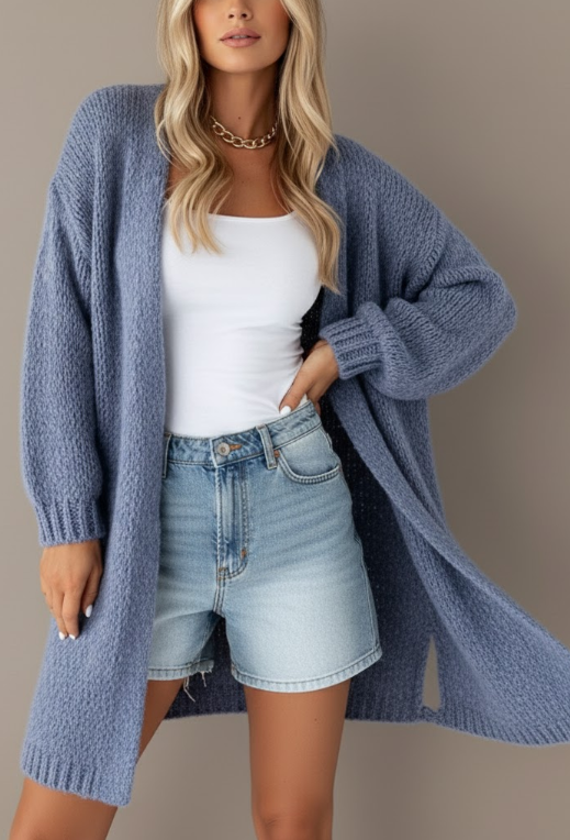 Lany Knitted Long Cardigan