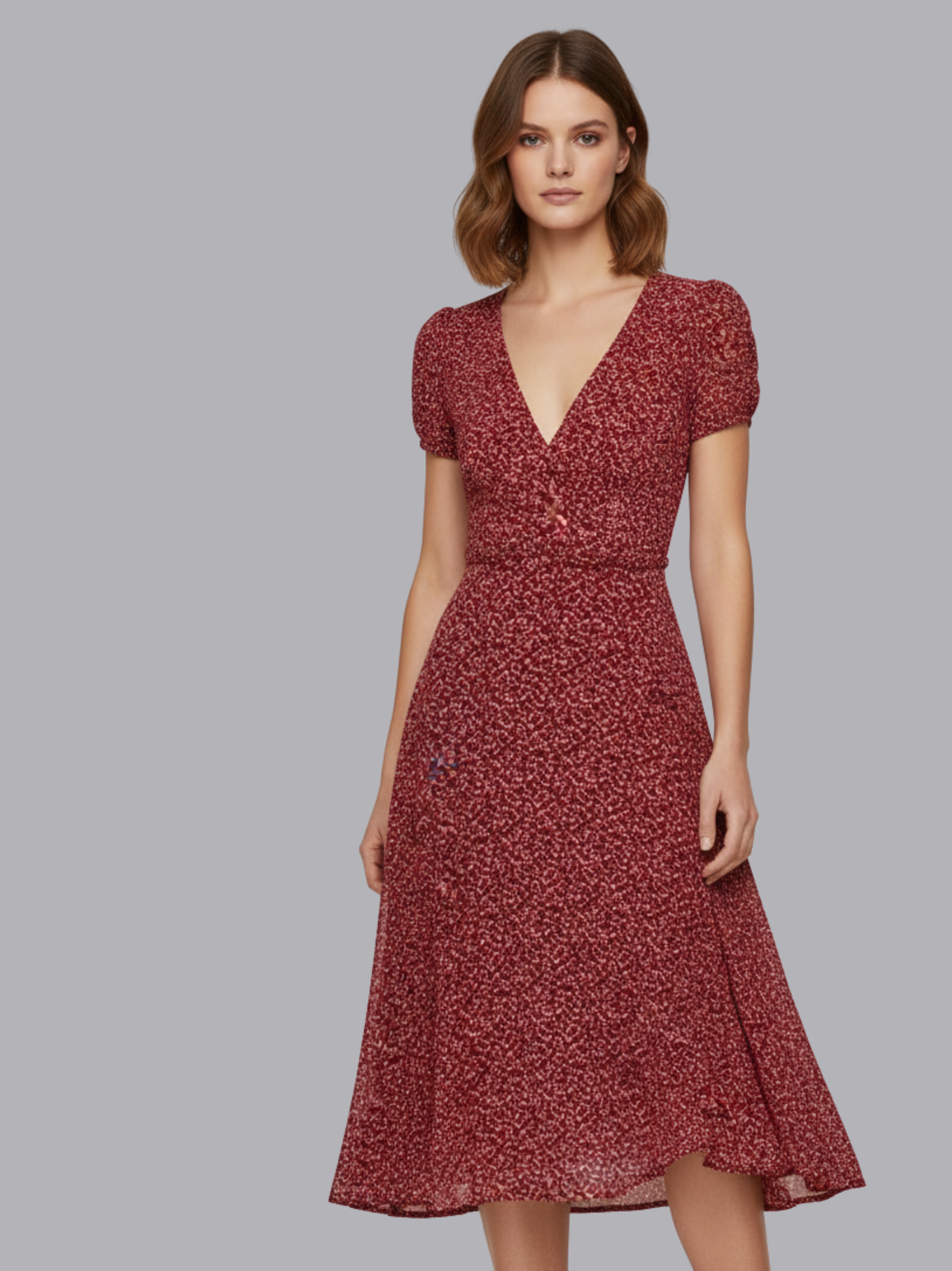 Clarissa Polka Dress