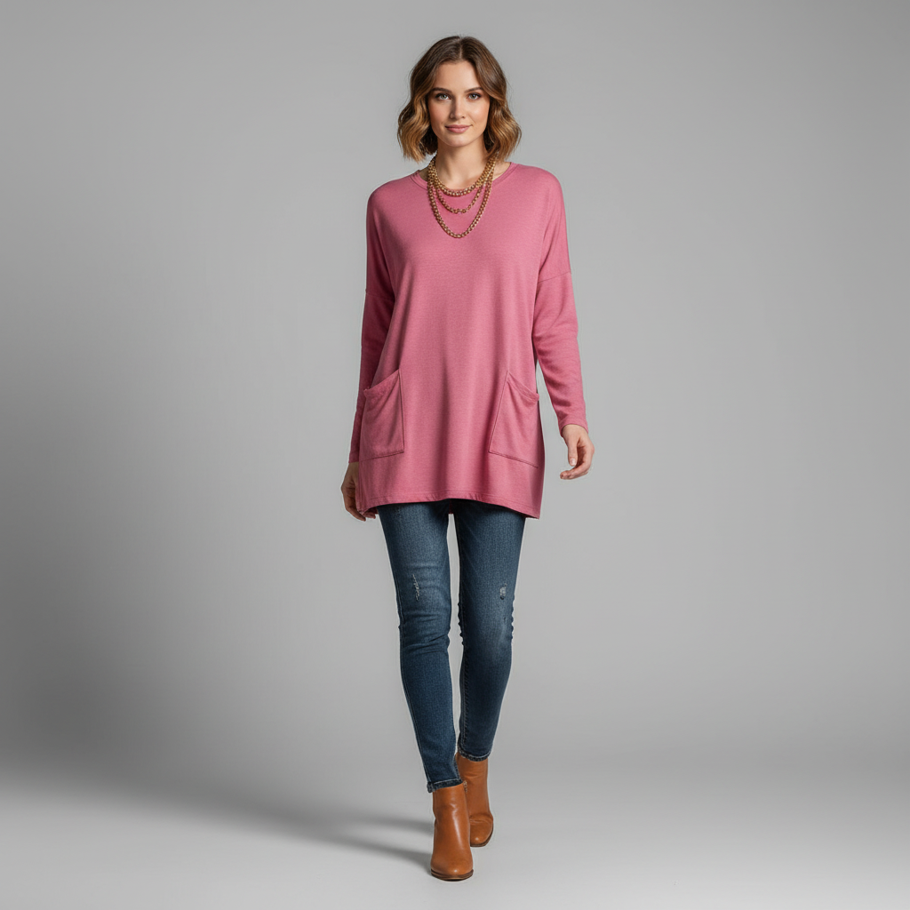 Georgia Cosy Oversized Long Sleeve Top