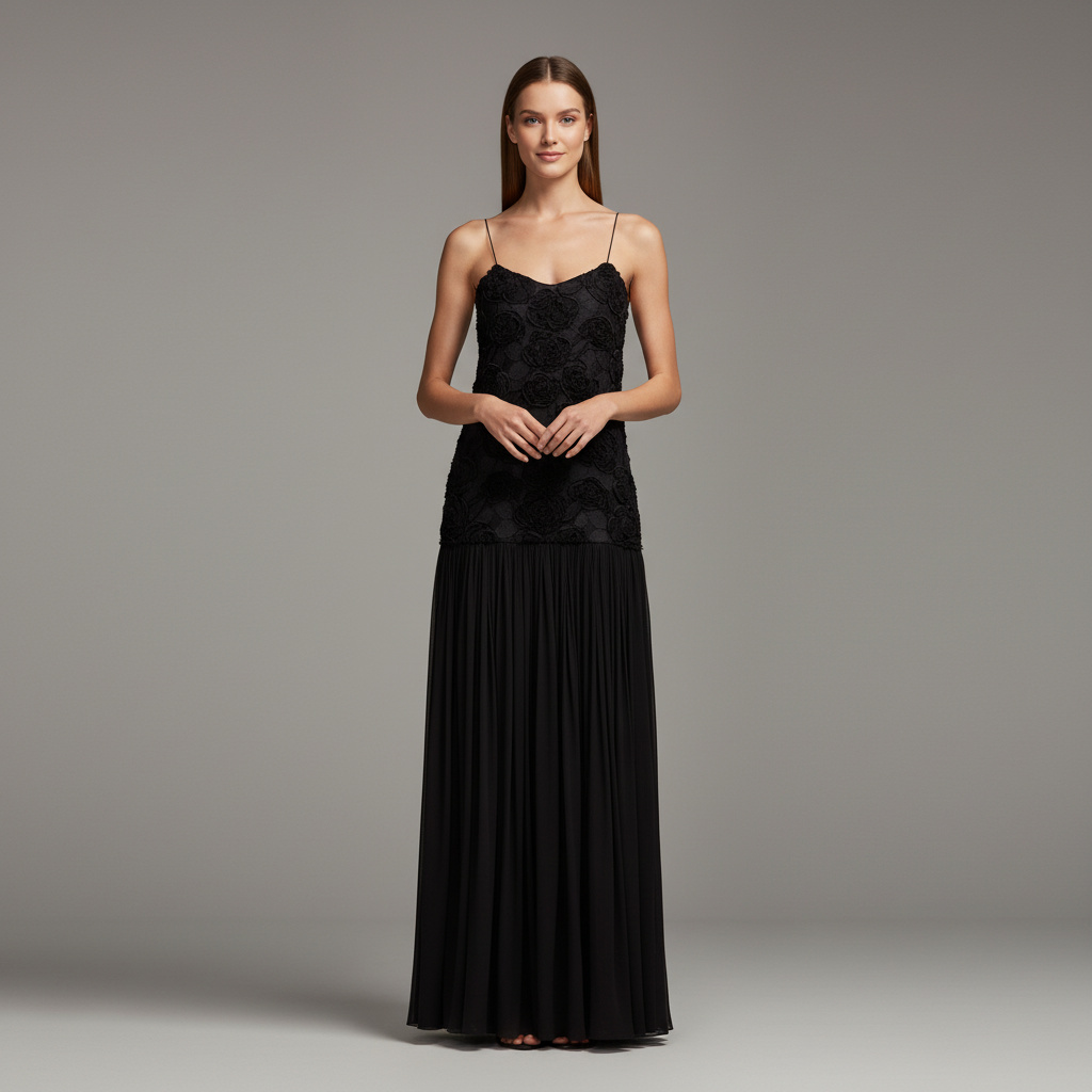 Floral Patchwork Maxi Dress