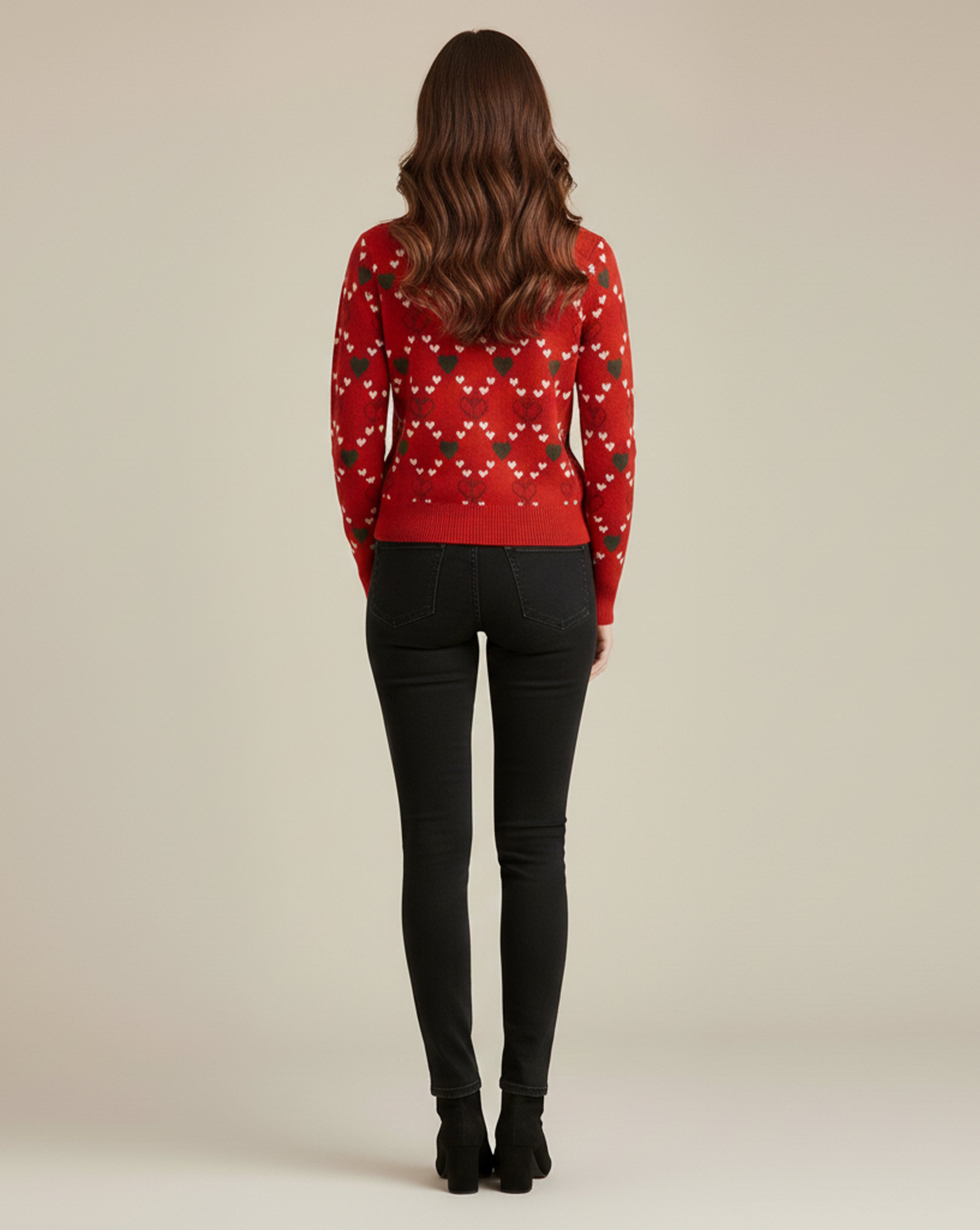 Heart Knitted Sweater