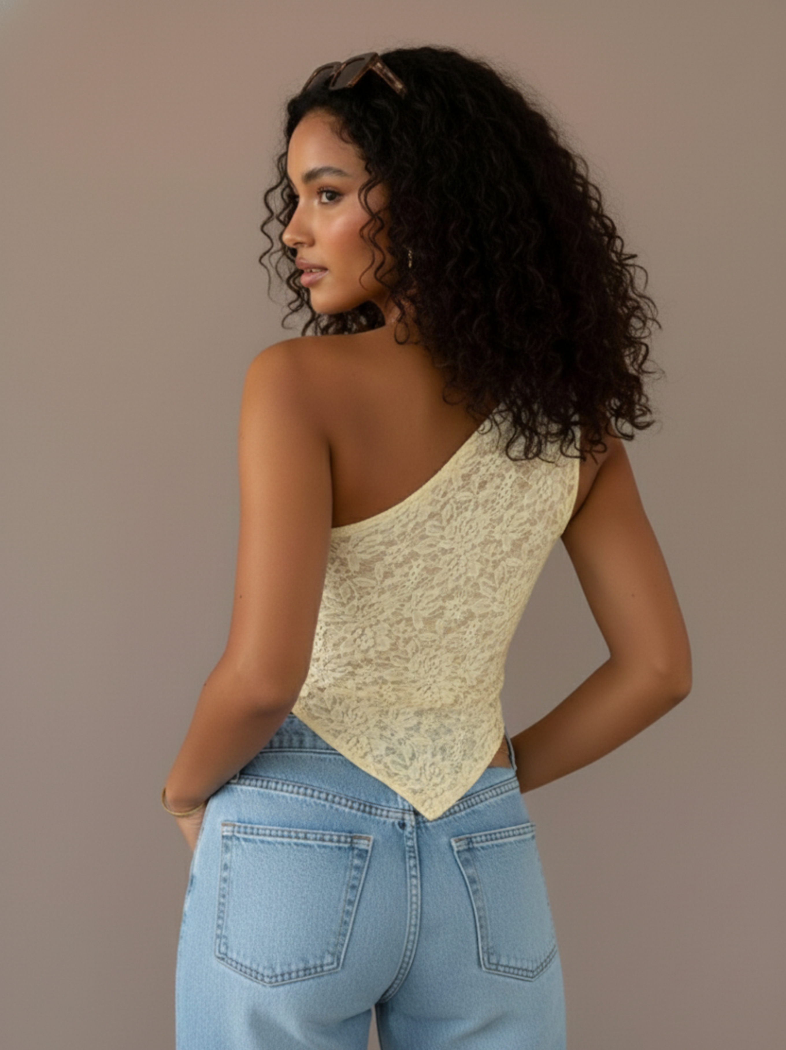 Jasmin Lace Summer Tie-Up Top