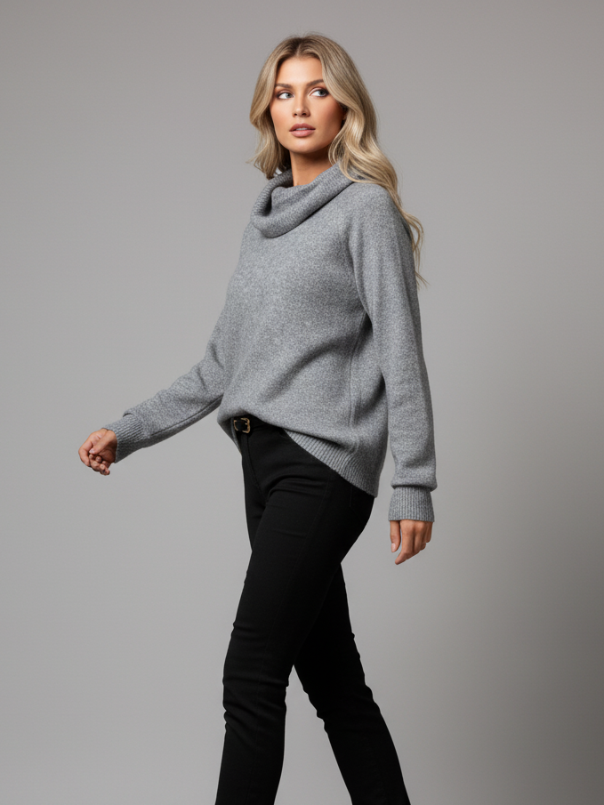 Off Shoulder Rib Knit Sweater