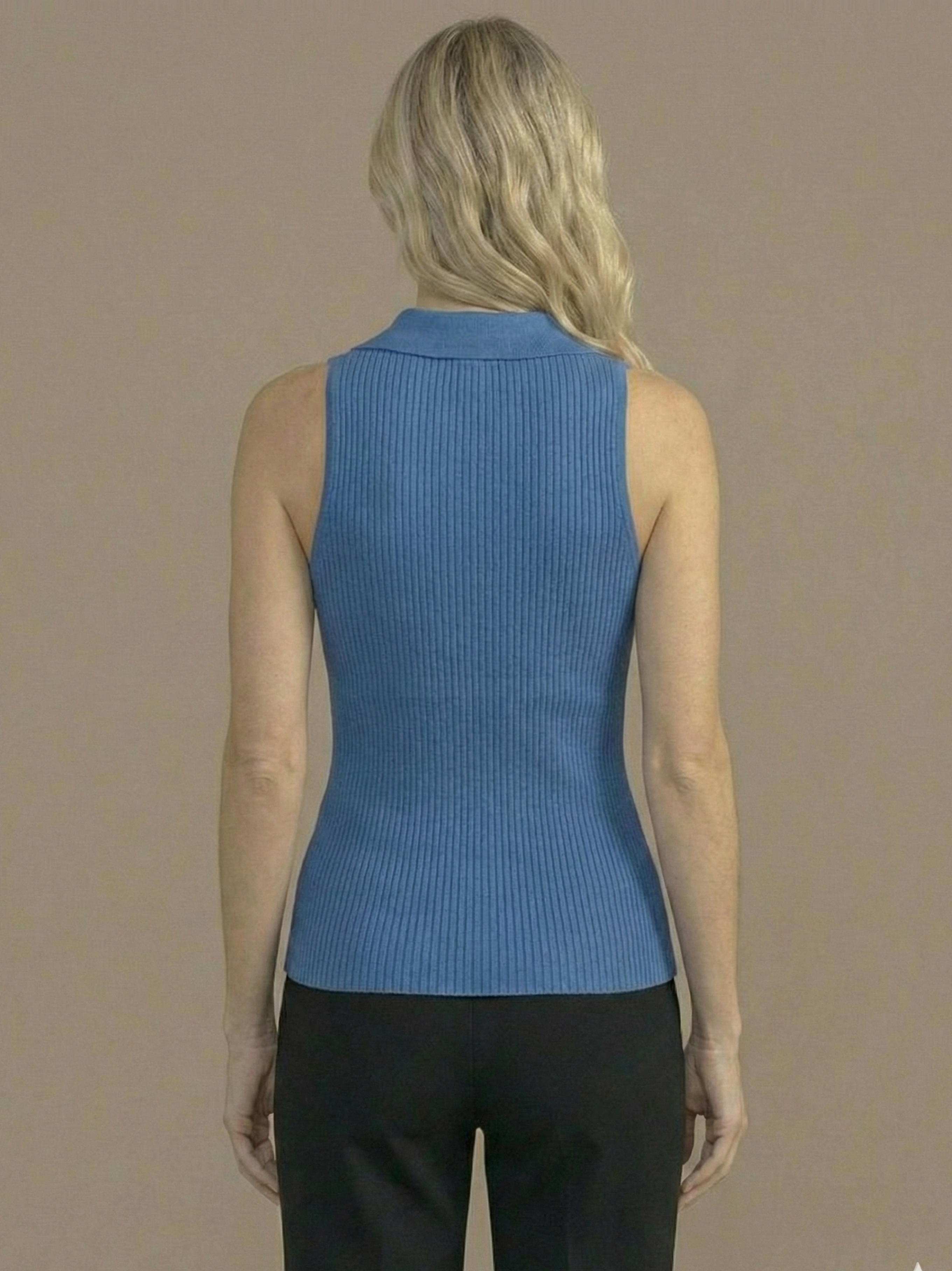 Stella V-Neck Ribbed Top