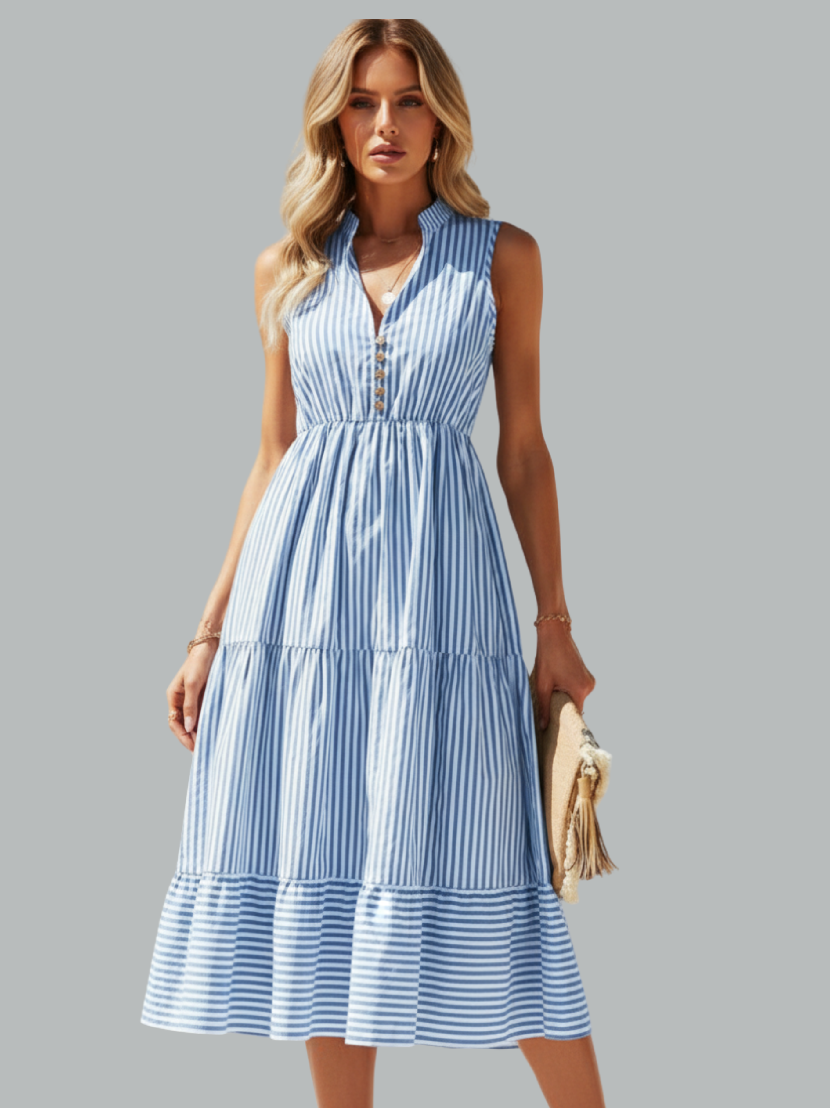 Cheska Striped Dress