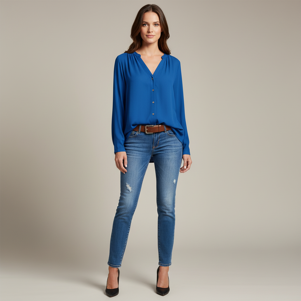 Flowy Button Down Blouse