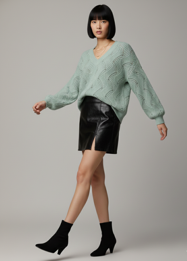 Lena Cozy Knitted Pullover