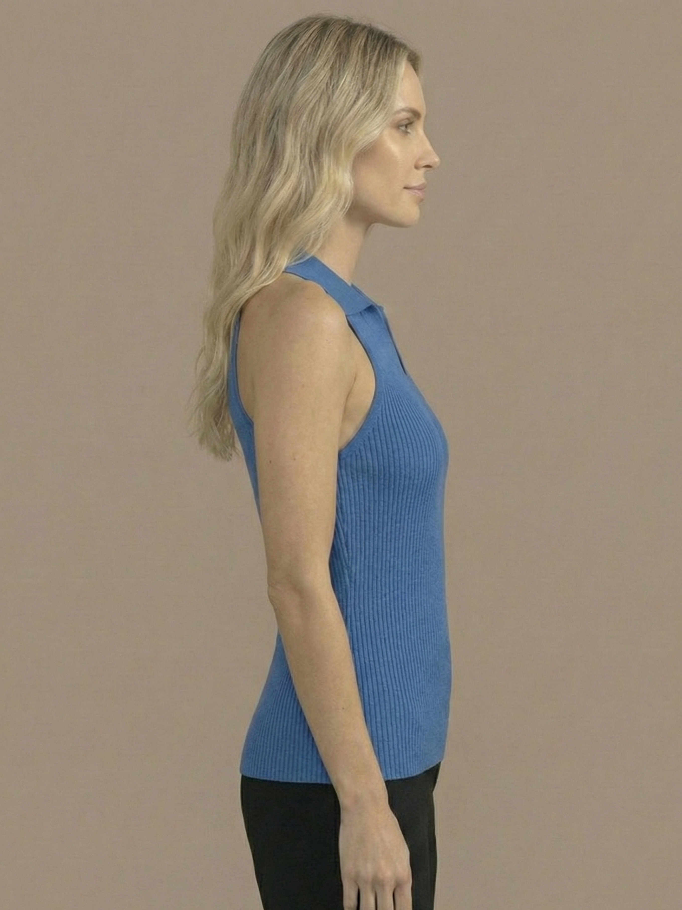 Stella V-Neck Ribbed Top