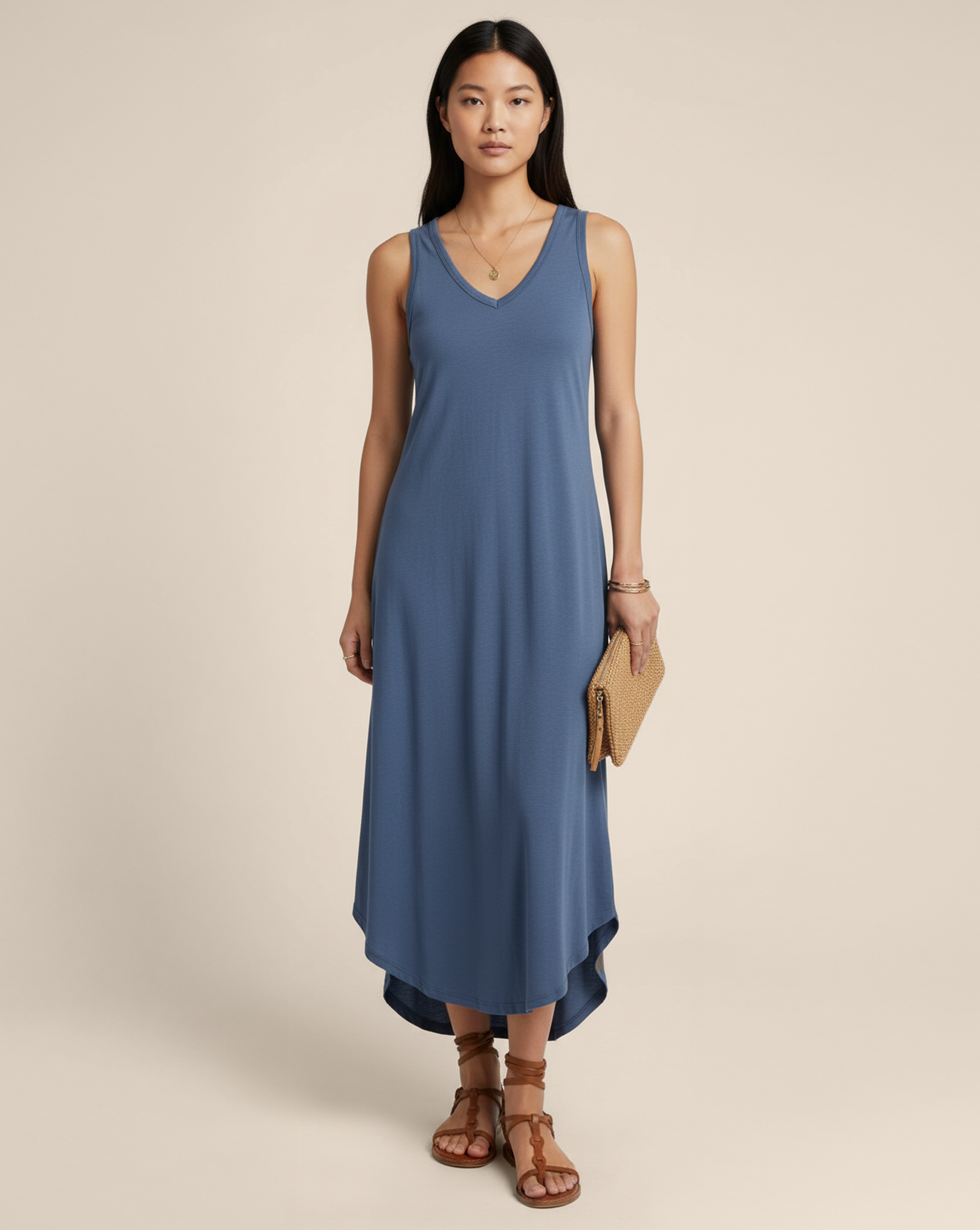 Iris Casual Plain Dress