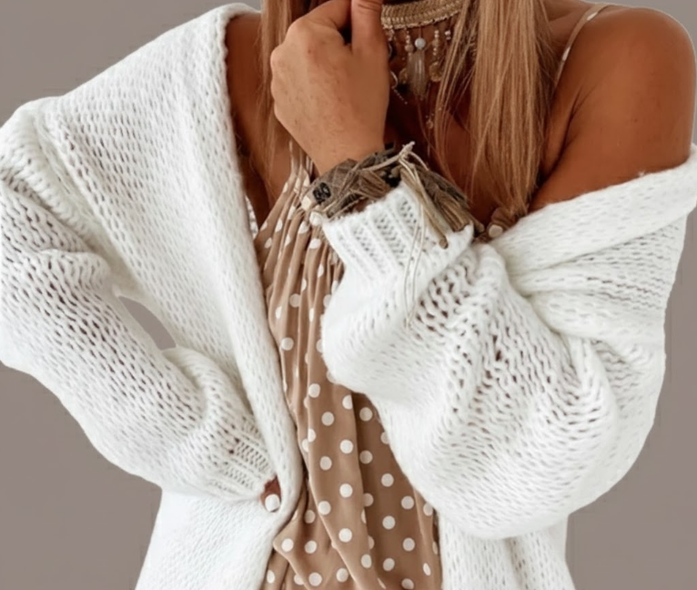Lany Knitted Long Cardigan