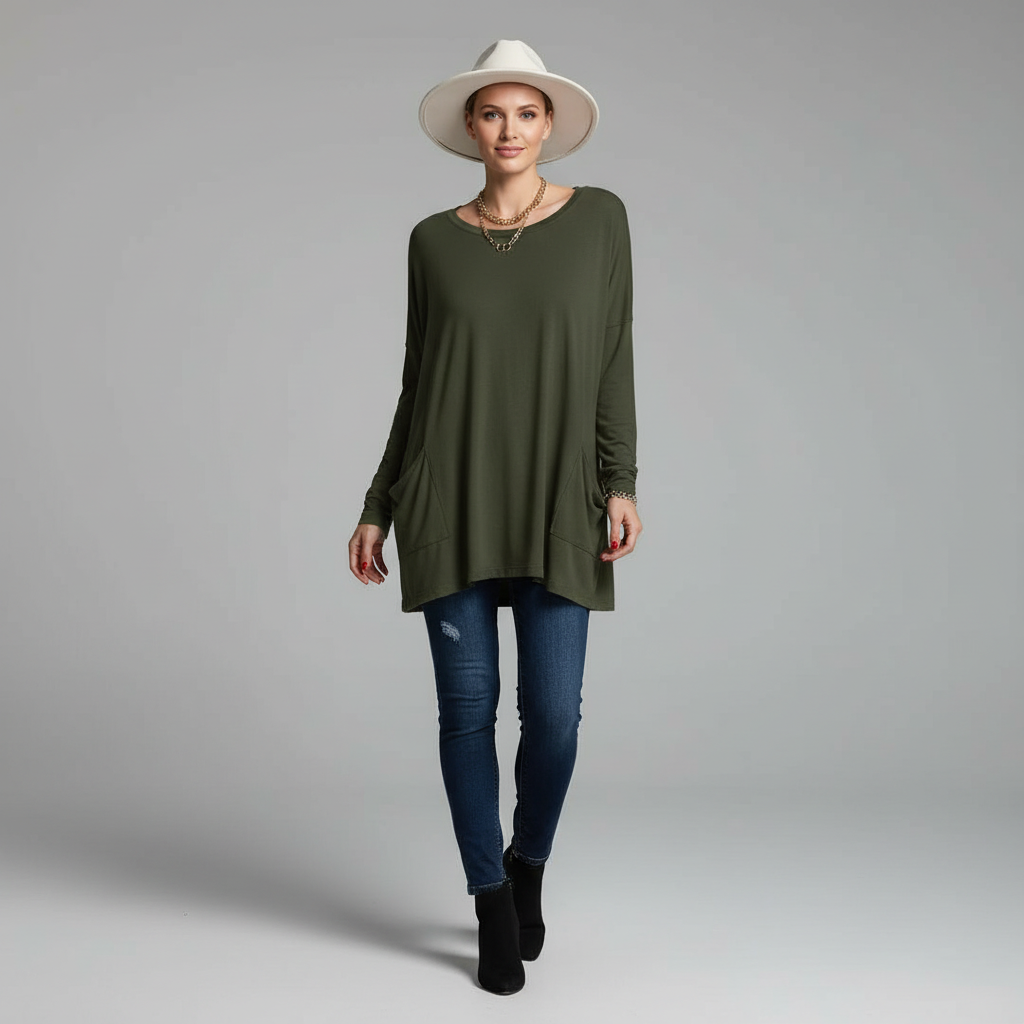 Georgia Cosy Oversized Long Sleeve Top