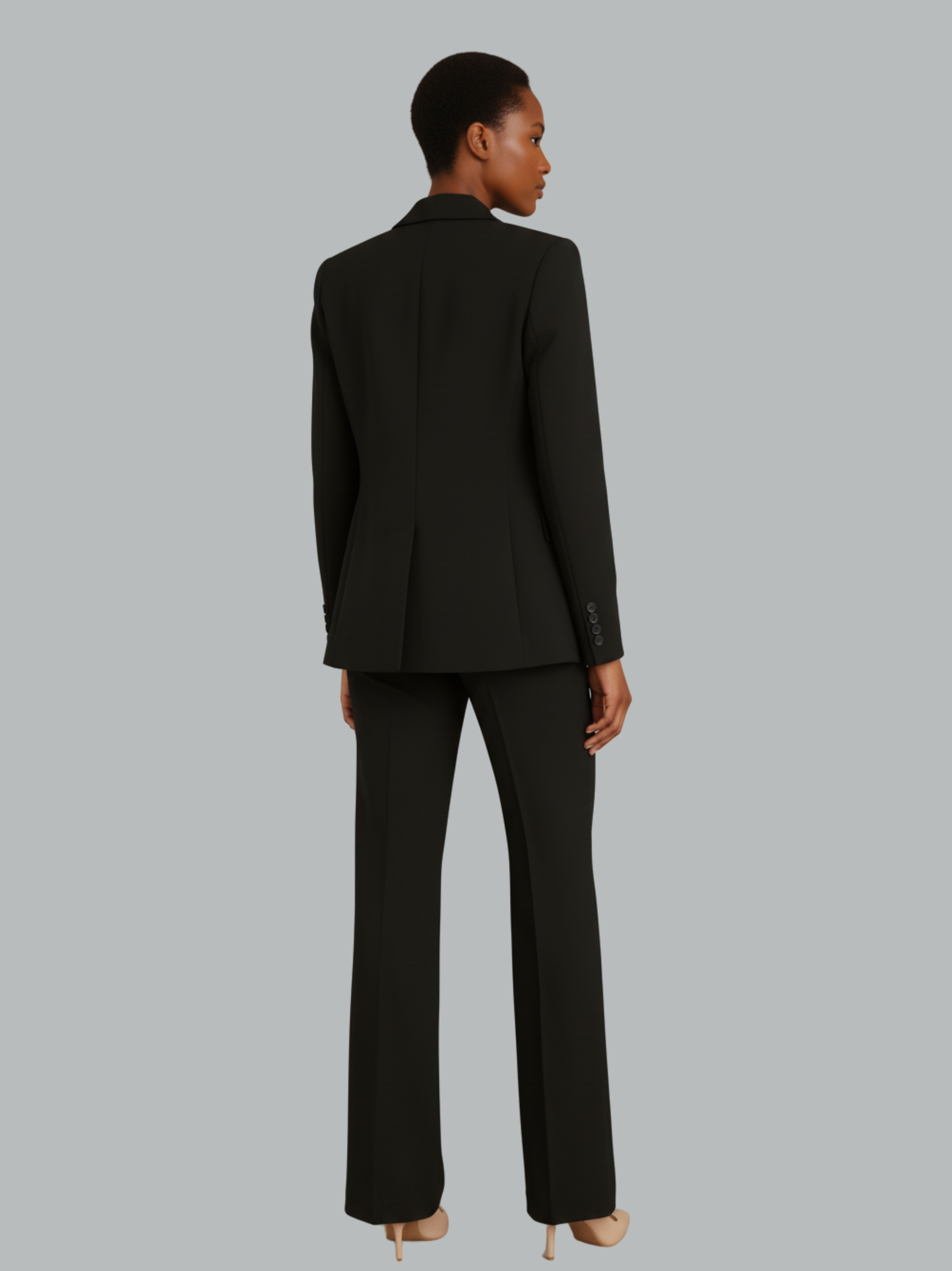 Chic Cotton Blend Suit Set